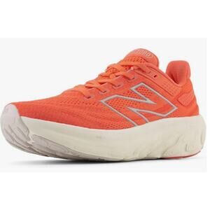 New Balance Women's W1080V13 Running Shoe, Gulf RED/Linen/Silver Metallic, 5